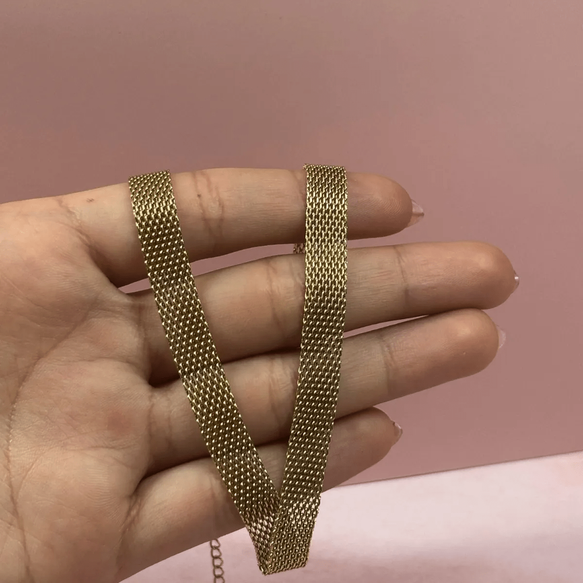 Collar Acero Inoxidable Dorado Mujer Enchapado Elegante