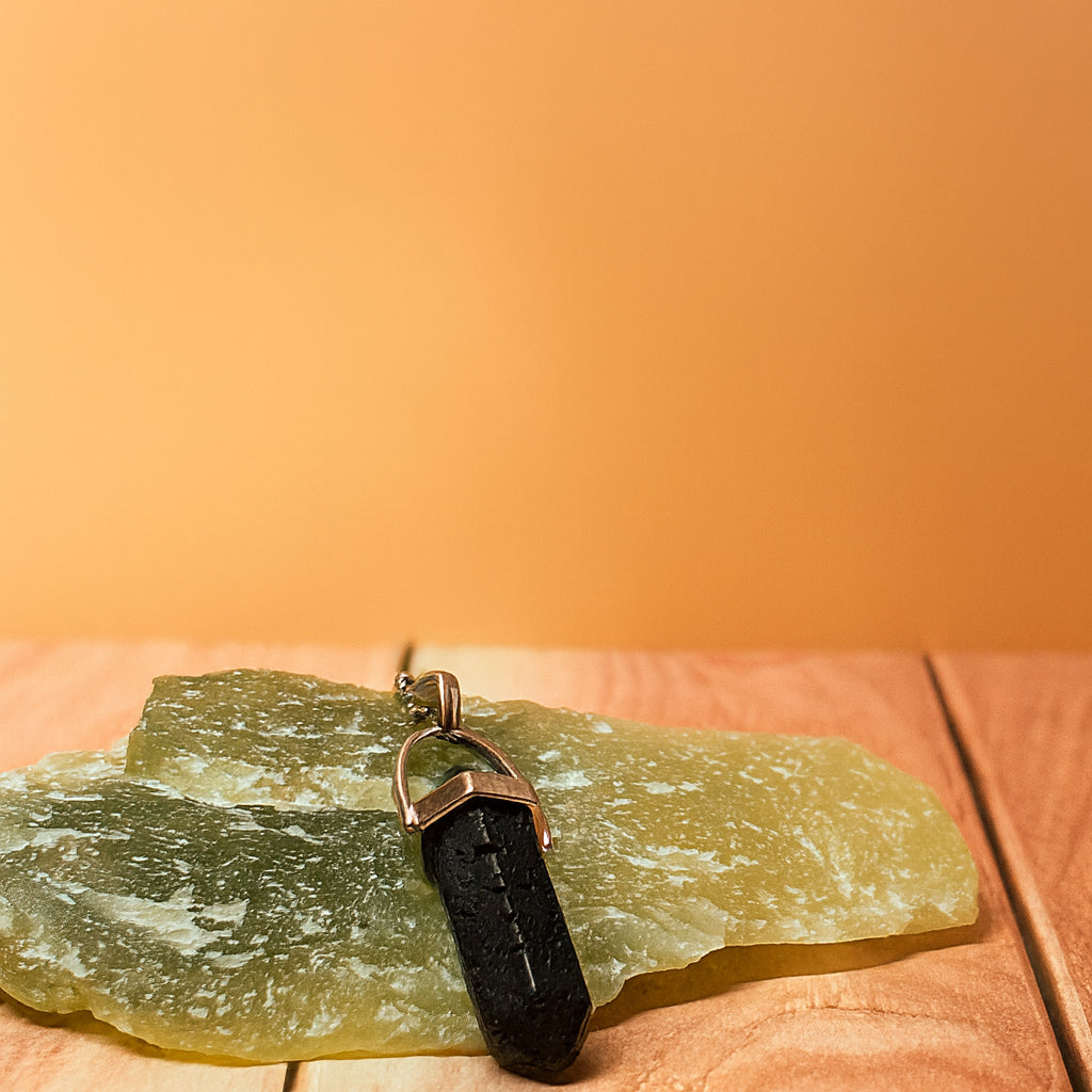 Collar Piedra Lava Volcánica Aromaterapia Con Cadena Acero