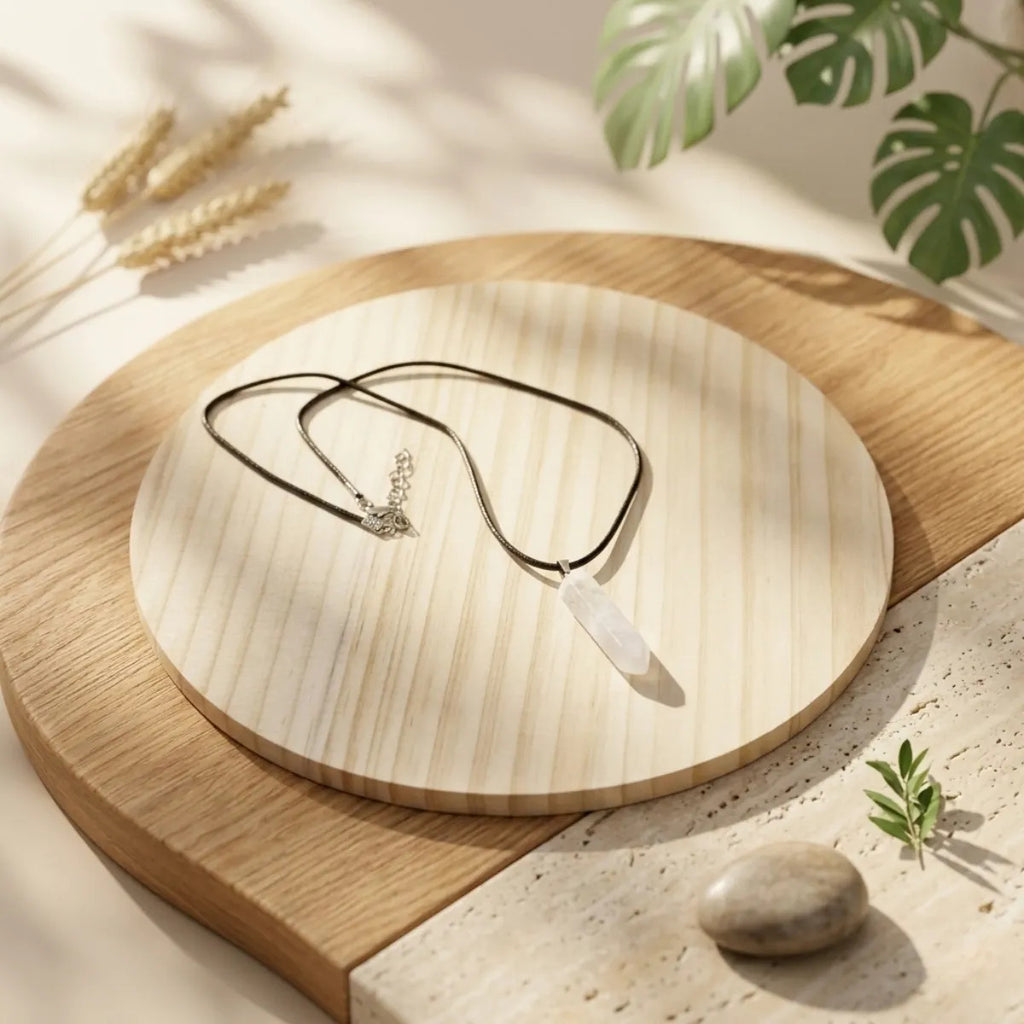 Collar Punta de Cuarzo Blanco – Claridad