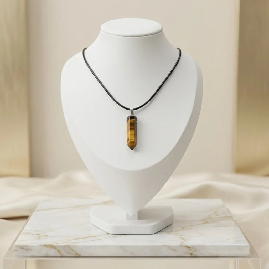 Collar Punta de Ojo de Tigre – Protección