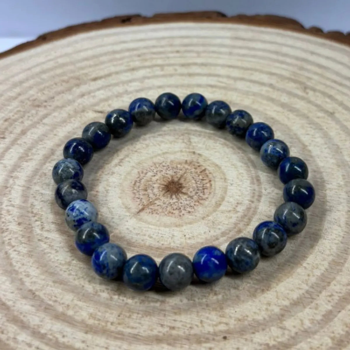 Pulsera de Lapislázuli Natural para Sabiduría y Comunicación