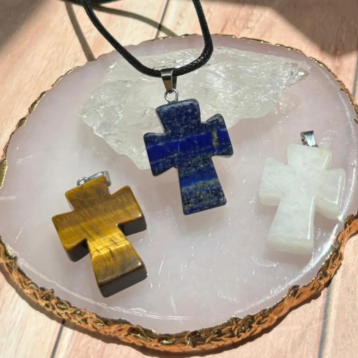 Collar de Lapislázuli Cruz – Sabiduría y Verdad
