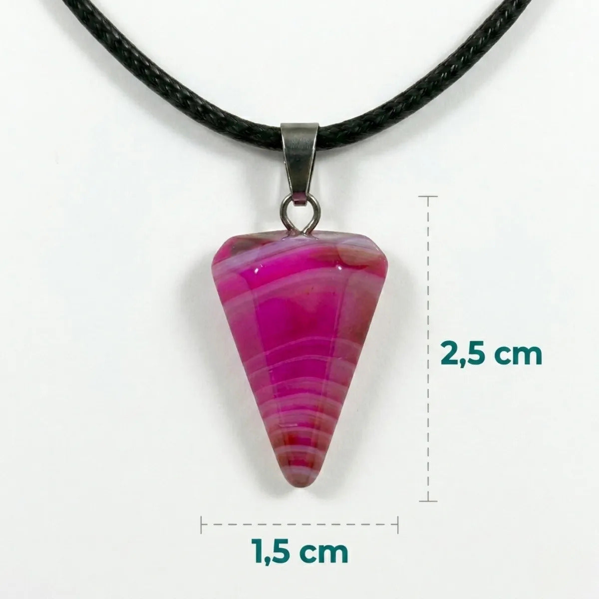 Péndulo de Ágata Fucsia – Energía y Alegría