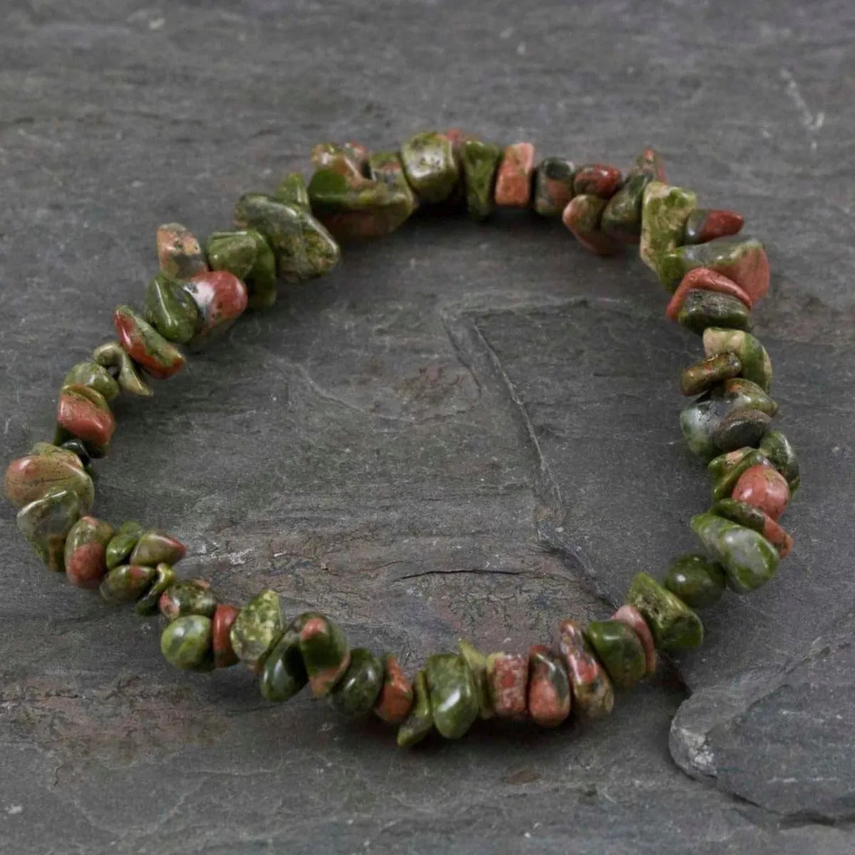 Pulsera Unakita Piedras Naturales Equilibrio Emocional