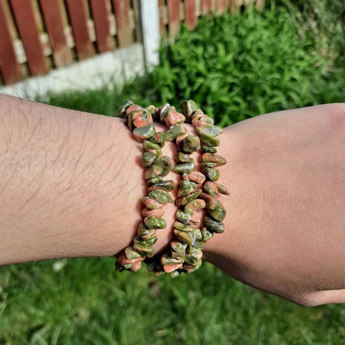 Pulsera Unakita Piedras Naturales Equilibrio Emocional
