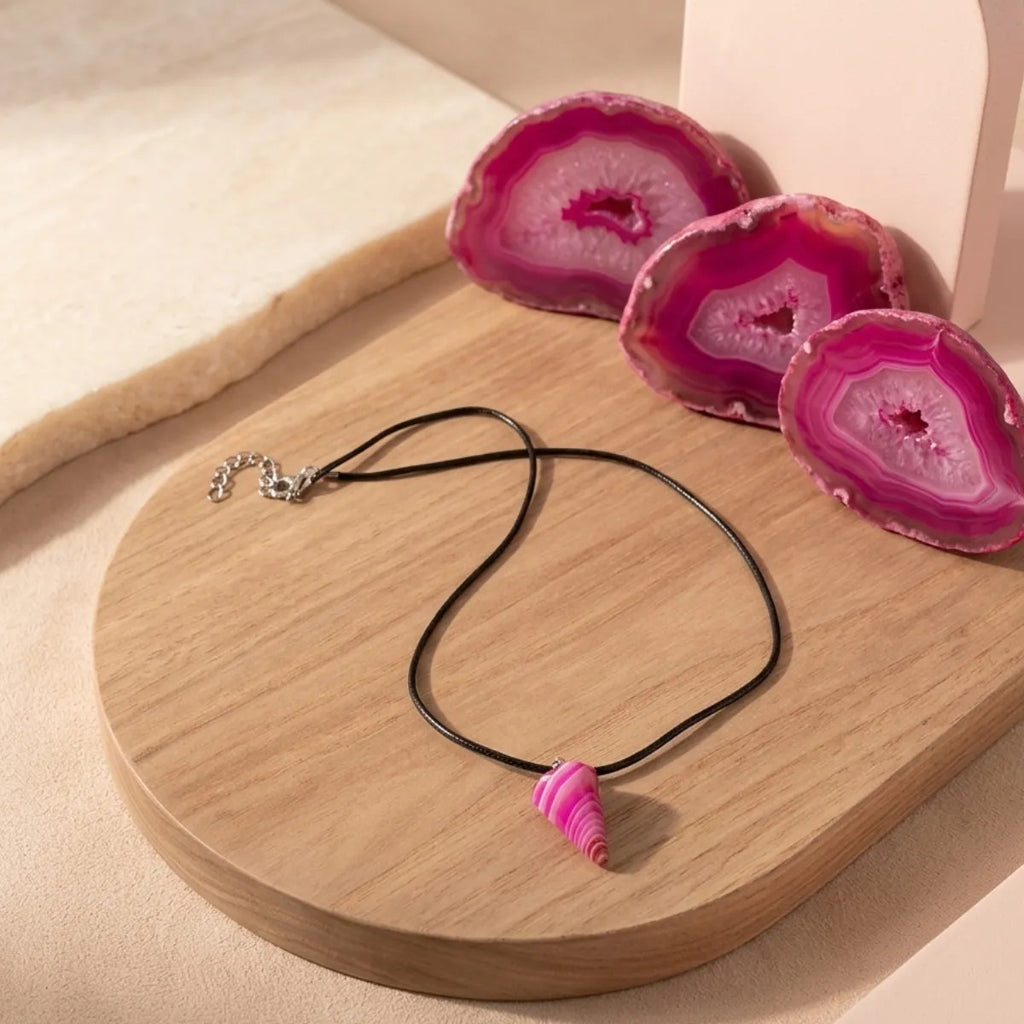 Péndulo de Ágata Fucsia – Energía y Alegría