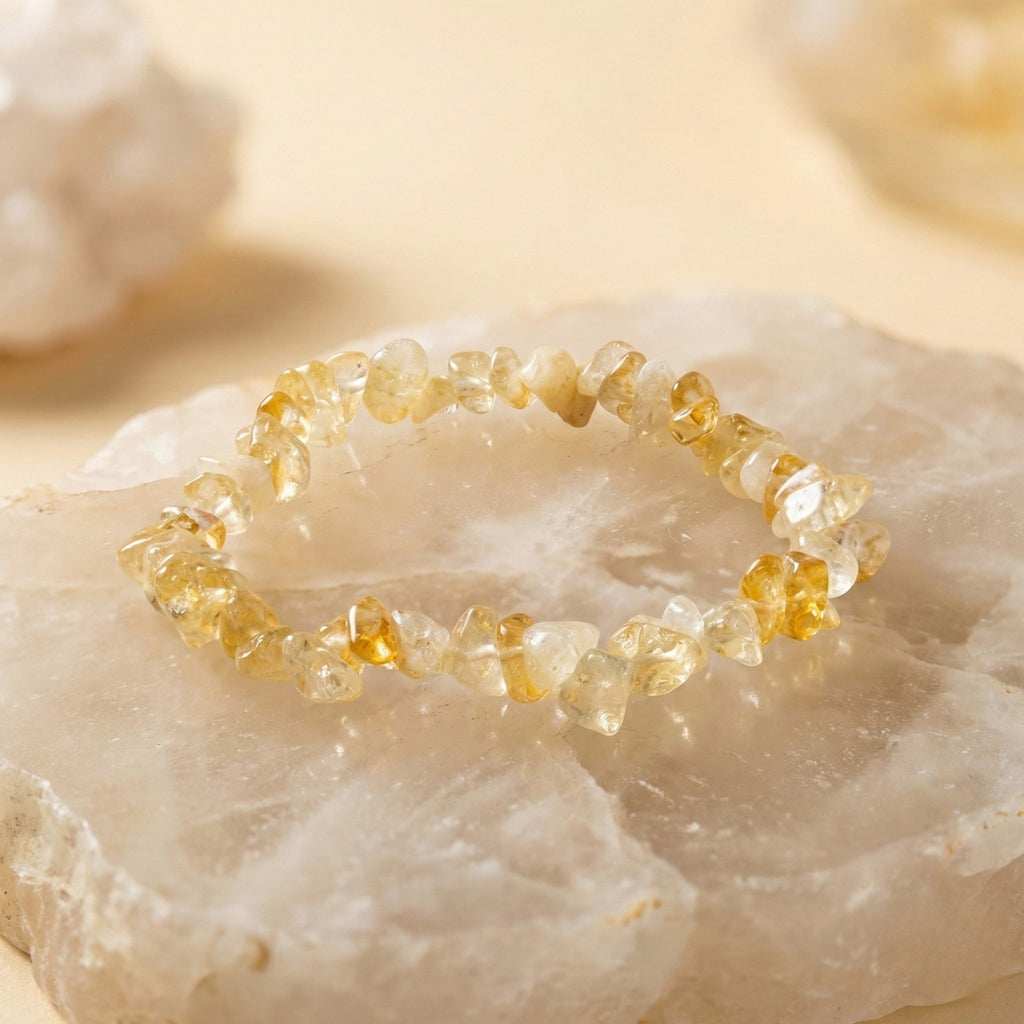 Pulsera de Citrino Chips – Abundancia y Éxito