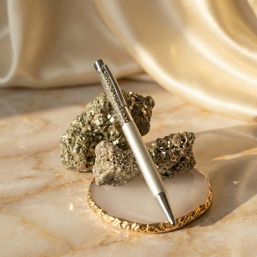 Lápiz con cristal de Pirita – Abundancia