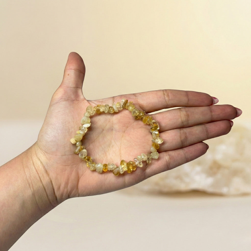 Pulsera de Citrino Chips – Abundancia y Éxito