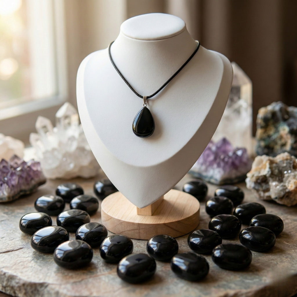 Collar de Ónix Gota – Protección y Fuerza