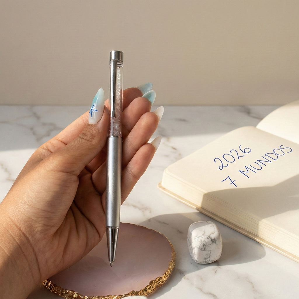 Lápiz con cristal de Cuarzo Cristal – Energía