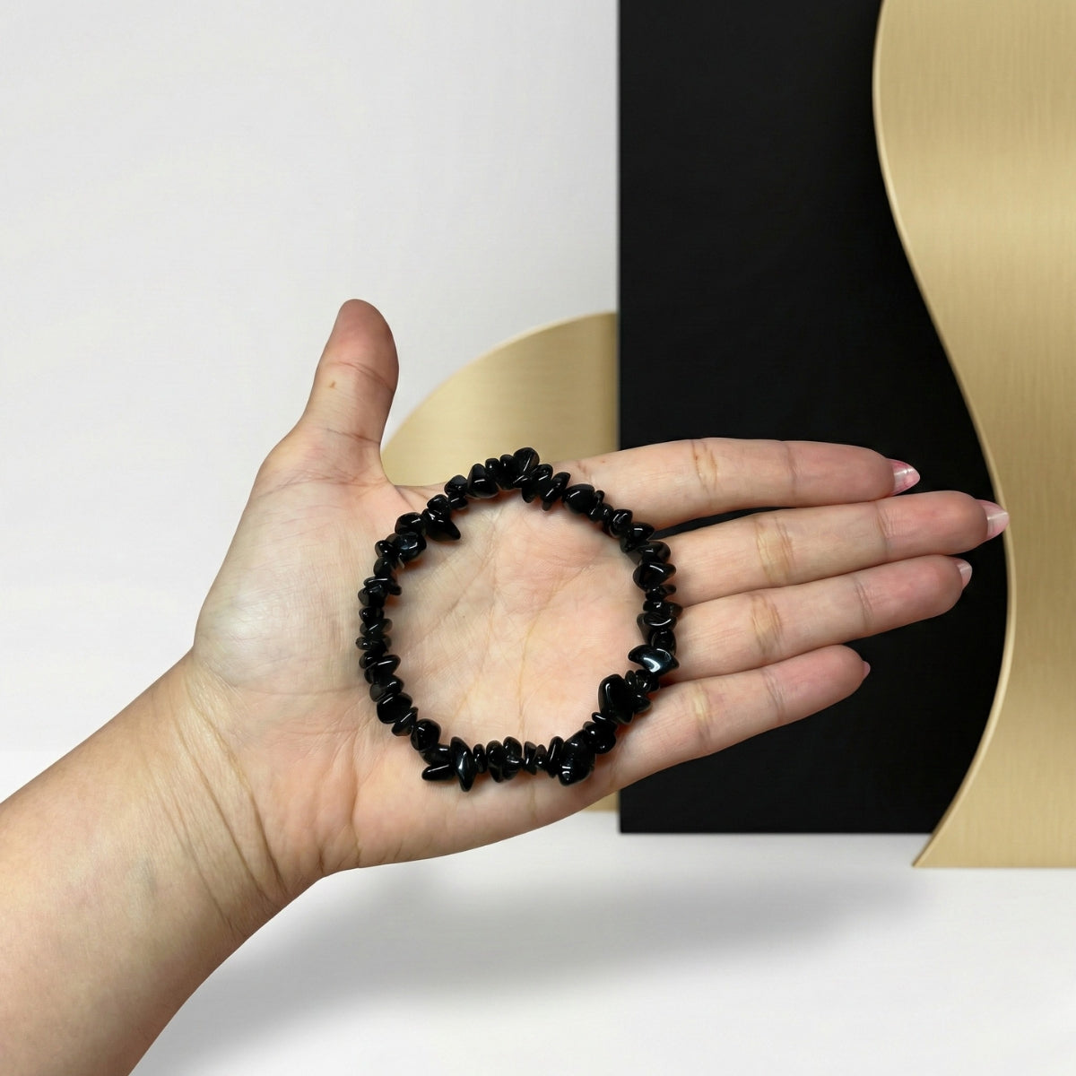 Pulsera de Obsidiana Chips