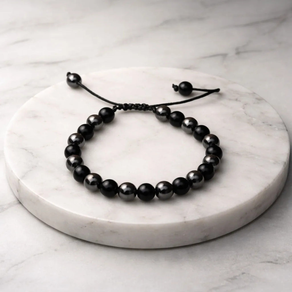 Pulsera de Ónix y Hematita
