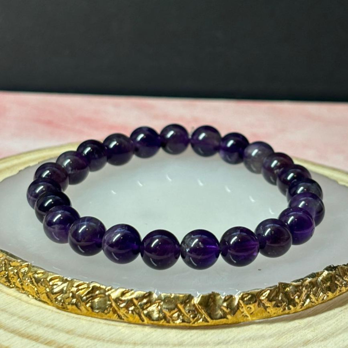 Pulsera Amatista Piedra Natural Primera Selección Premium
