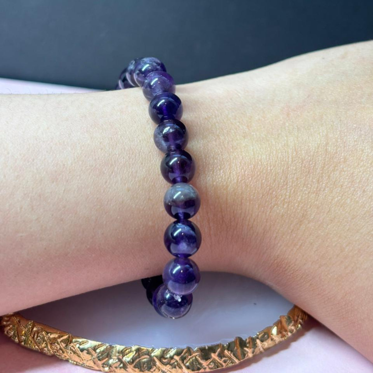 Pulsera Amatista Piedra Natural Primera Selección Premium