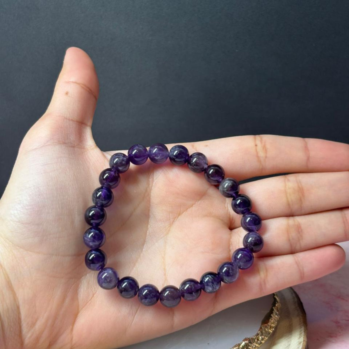 Pulsera Amatista Piedra Natural Primera Selección Premium