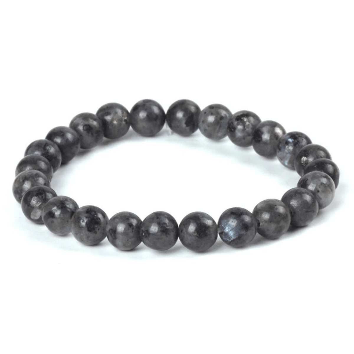 Pulsera Labradorita Gris Oscura Natural Energía Protección