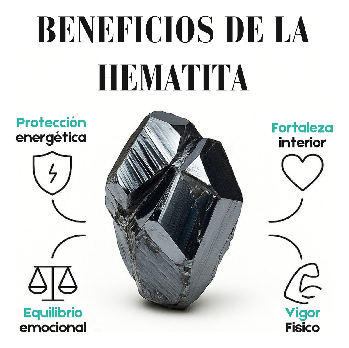 Pulsera Madera Natural Y Hematita Cruz Negra 8 Mm Hombre