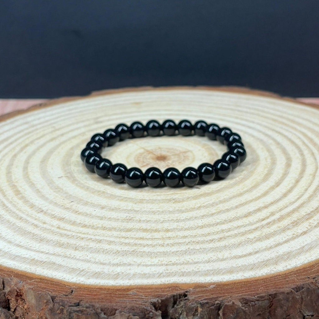 Pulsera Ónix Negro Piedra Natural Semipreciosa Protectora