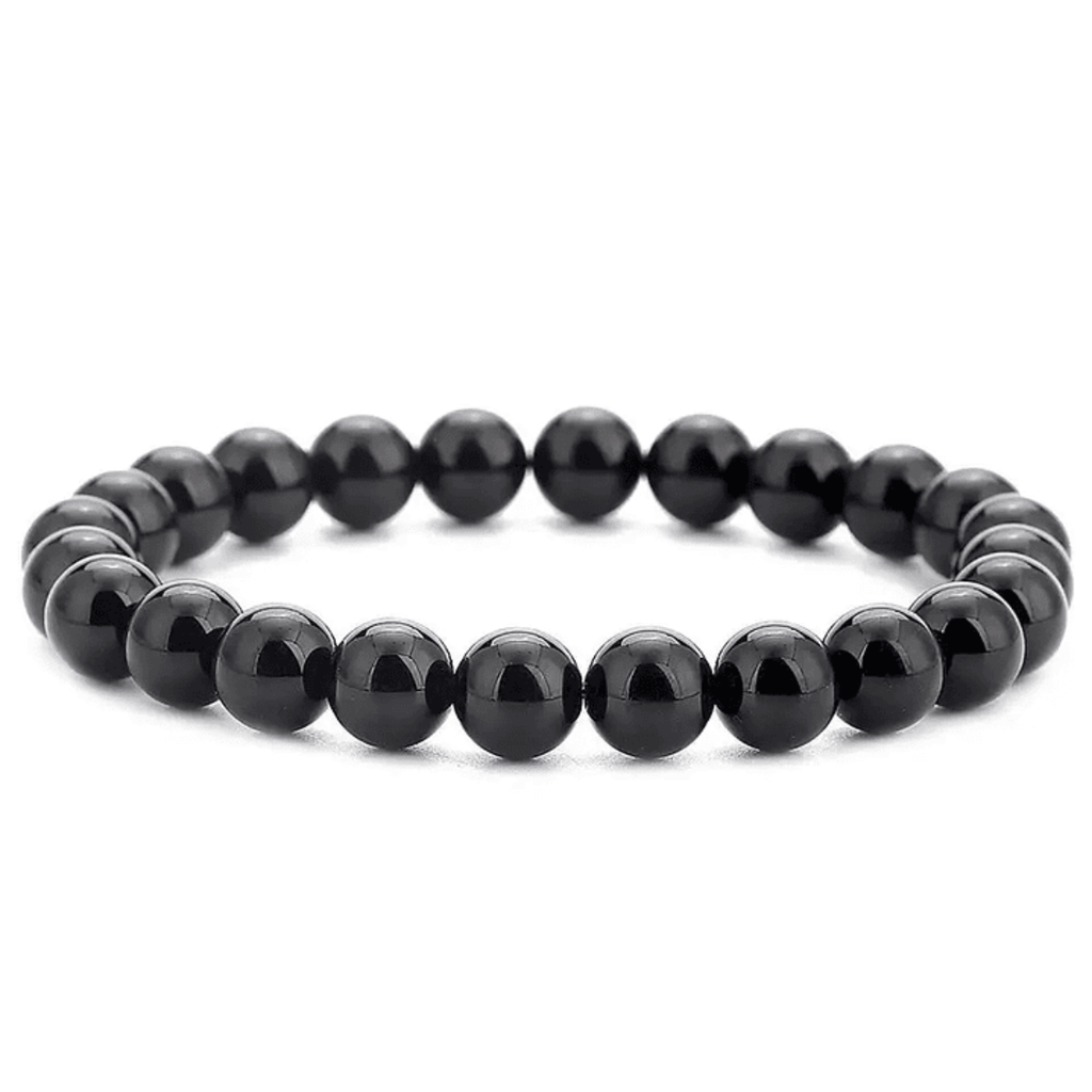 Pulsera Ónix Negro Piedra Natural Semipreciosa Protectora