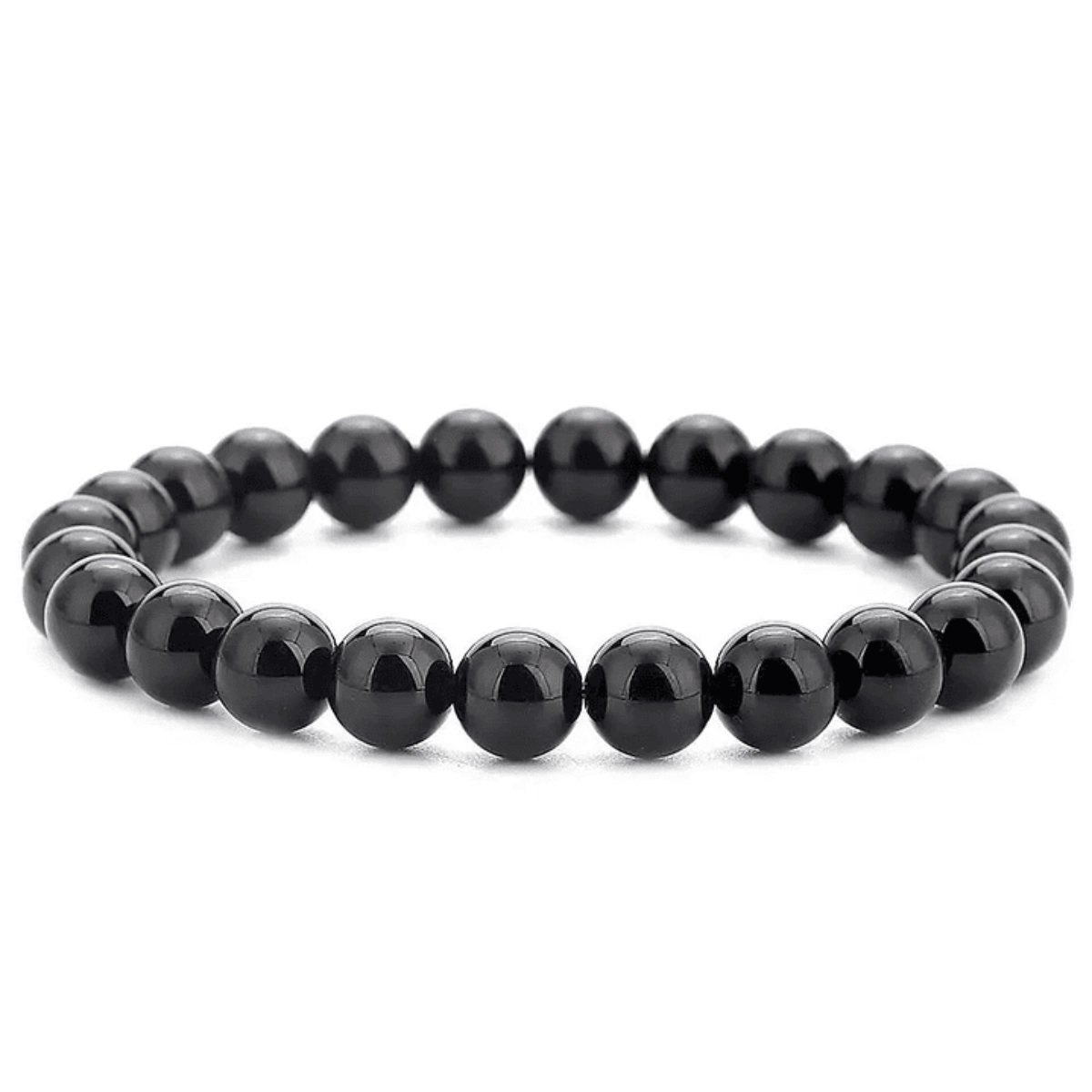 Pulsera Ónix Negro Piedra Natural Semipreciosa Protectora