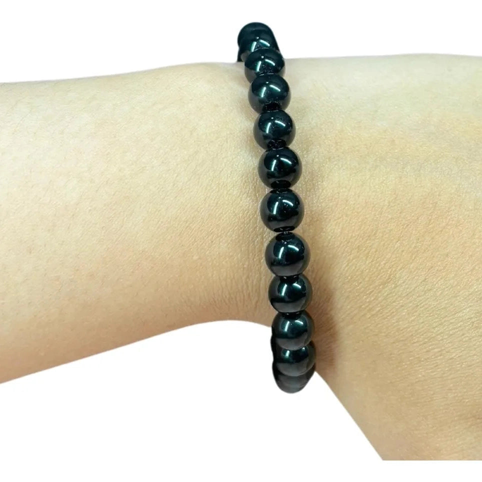 Pulsera Ónix Negro Piedra Natural Semipreciosa Protectora