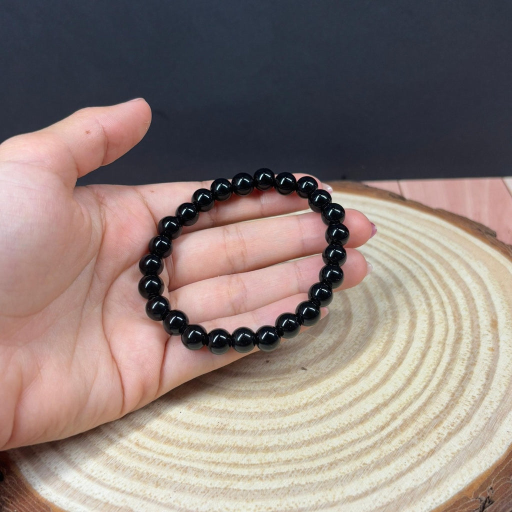 Pulsera Ónix Negro Piedra Natural Semipreciosa Protectora