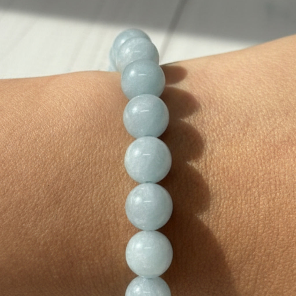 Pulsera de Aguamarina Natural para Serenidad y Paz Interior