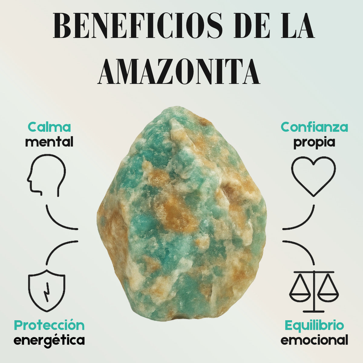 Pulsera de Amazonita Natural para Calma y Serenidad