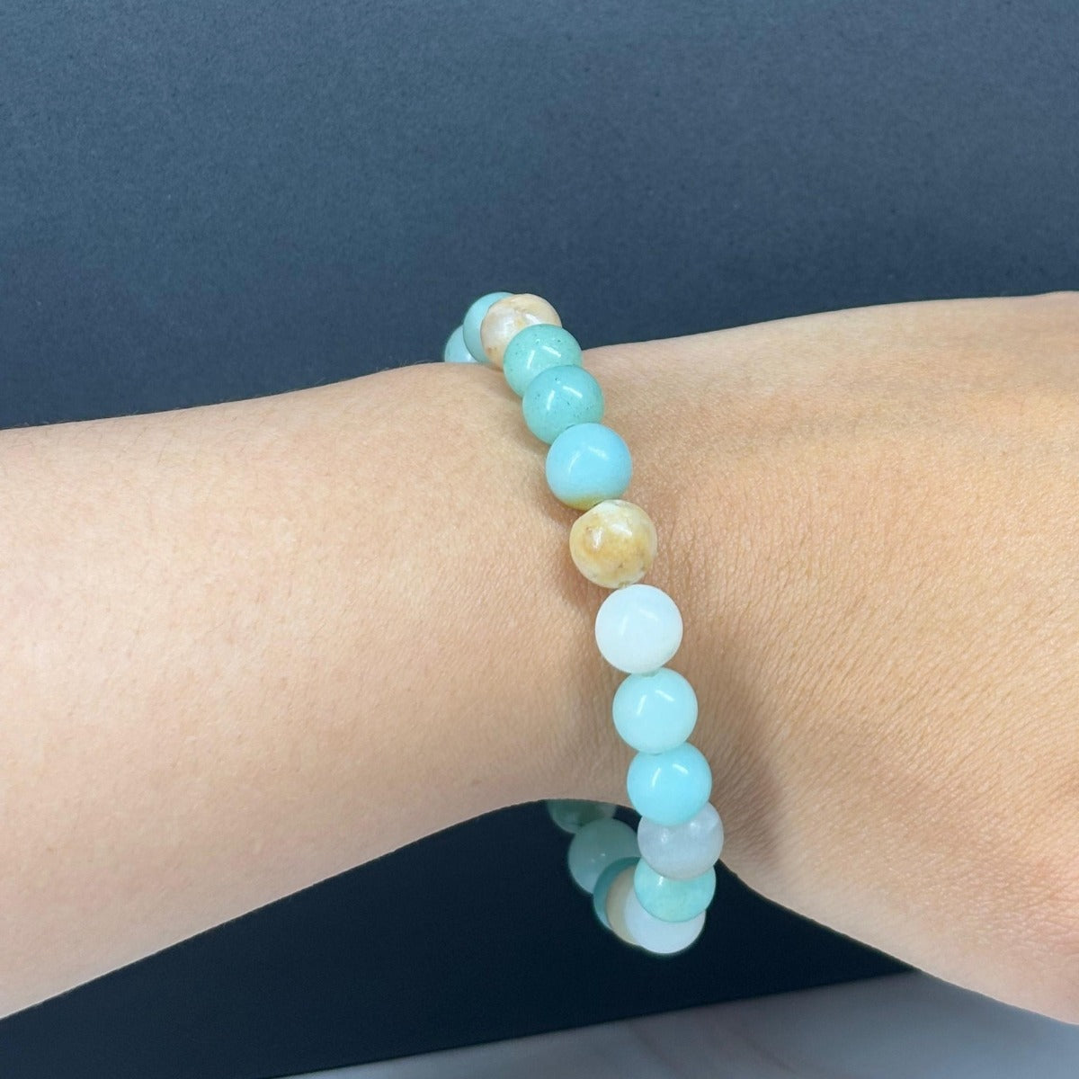 Pulsera de Amazonita Natural para Calma y Serenidad