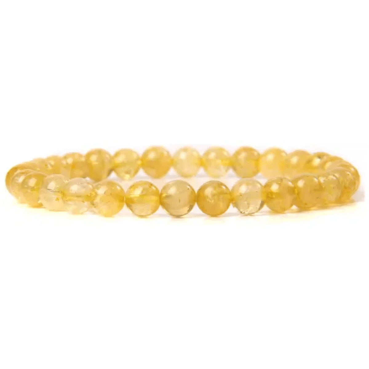 Pulsera de Cuarzo Citrino Natural para Abundancia y Prosperidad
