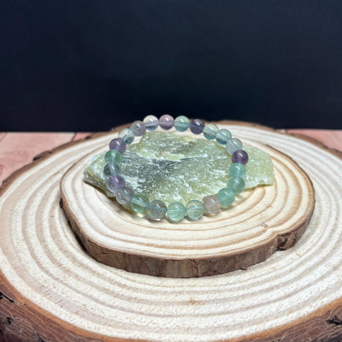 Pulsera de Fluorita Natural para Claridad Mental y Equilibrio