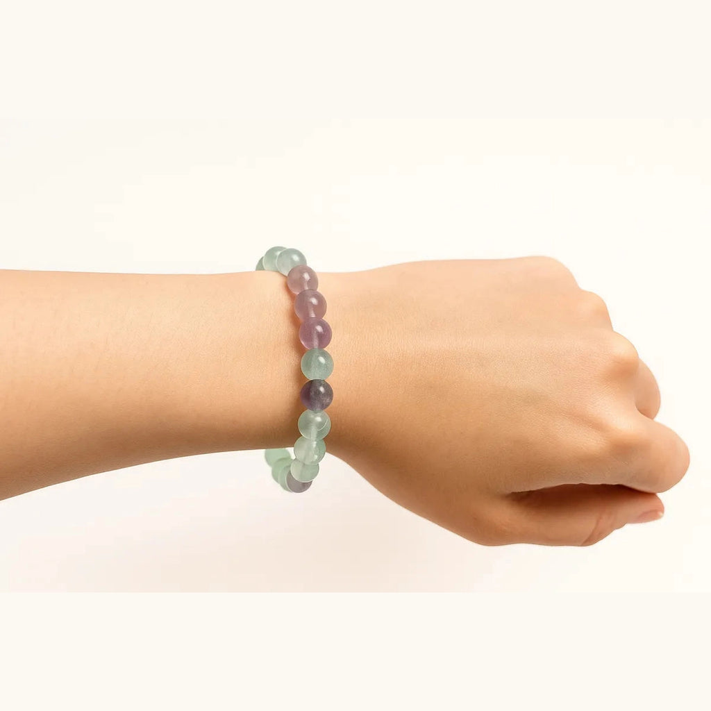 Pulsera de Fluorita Natural para Claridad Mental y Equilibrio