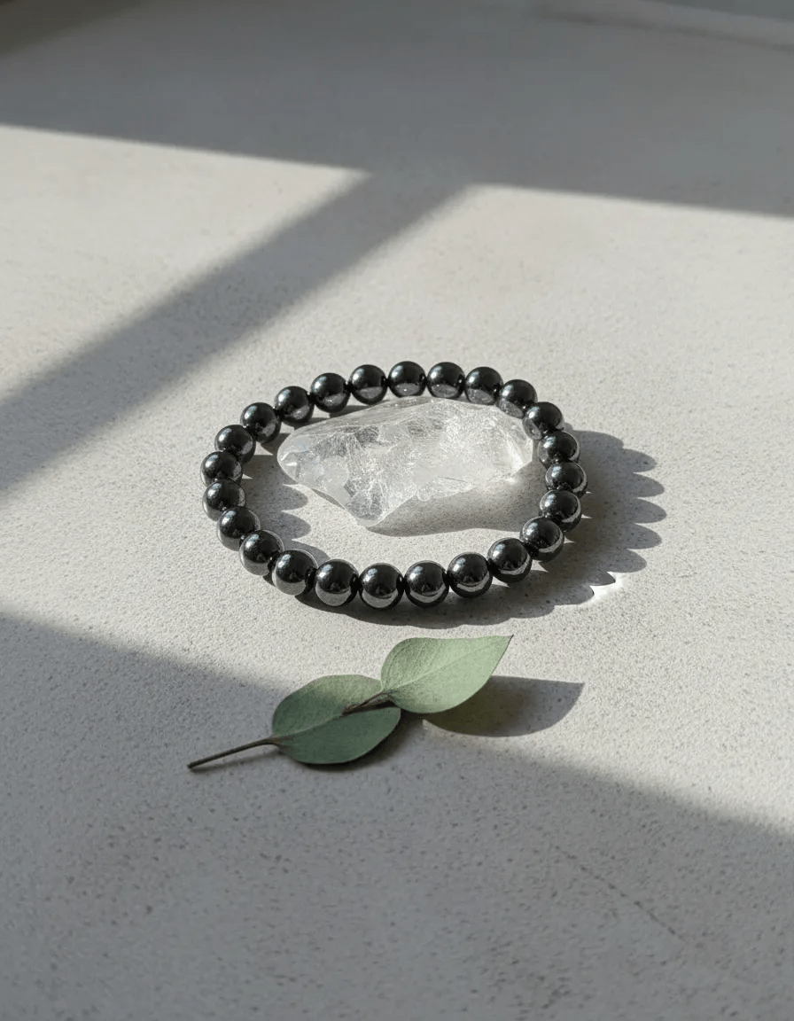 Pulsera de Hematita Original para Protección y Fuerza