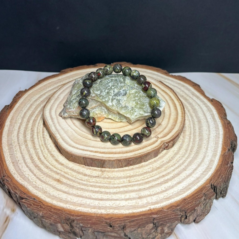 Pulsera de Jaspe Sangre de Dragón para Coraje y Fortaleza