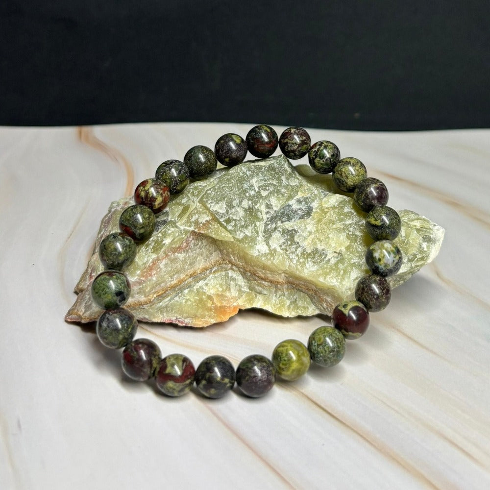 Pulsera de Jaspe Sangre de Dragón para Coraje y Fortaleza