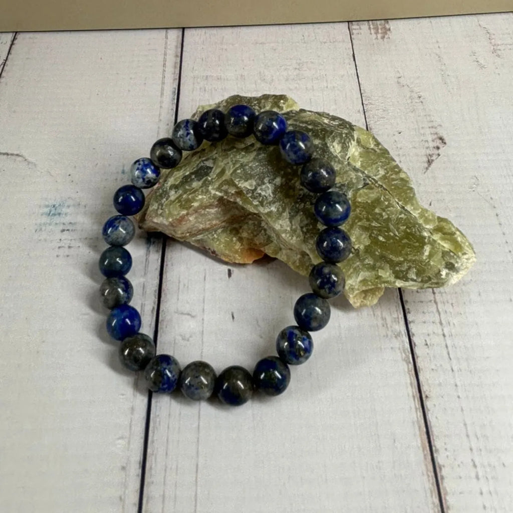 Pulsera de Lapislázuli Natural para Sabiduría y Comunicación