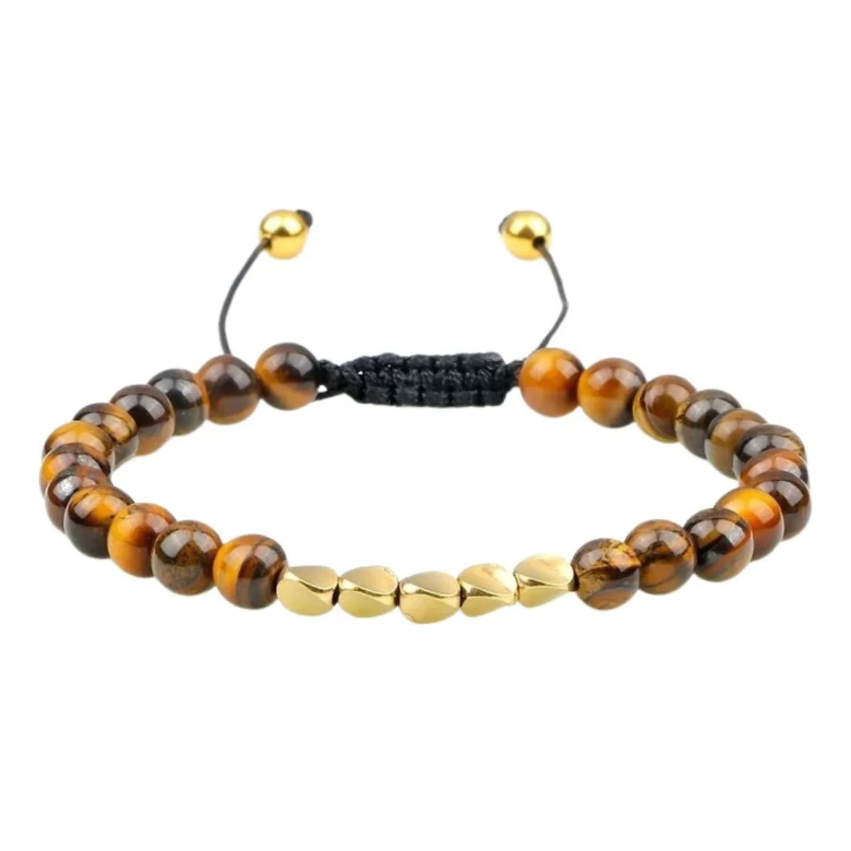 Pulsera de Ojo de Tigre Natural y Cobre para Protección y Energía