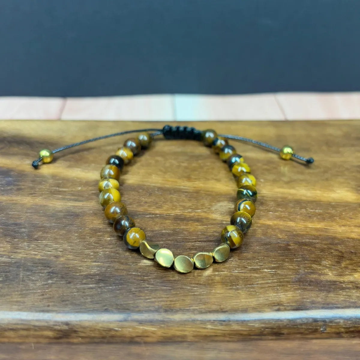 Pulsera de Ojo de Tigre Natural y Cobre para Protección y Energía