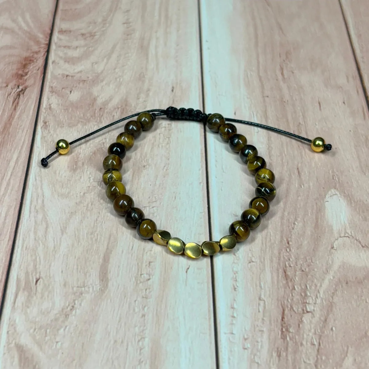 Pulsera de Ojo de Tigre Natural y Cobre para Protección y Energía