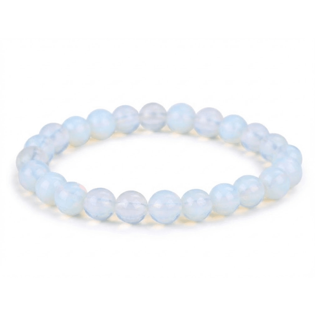 Pulsera de Opalita Blanca para Serenidad y Paz Interior