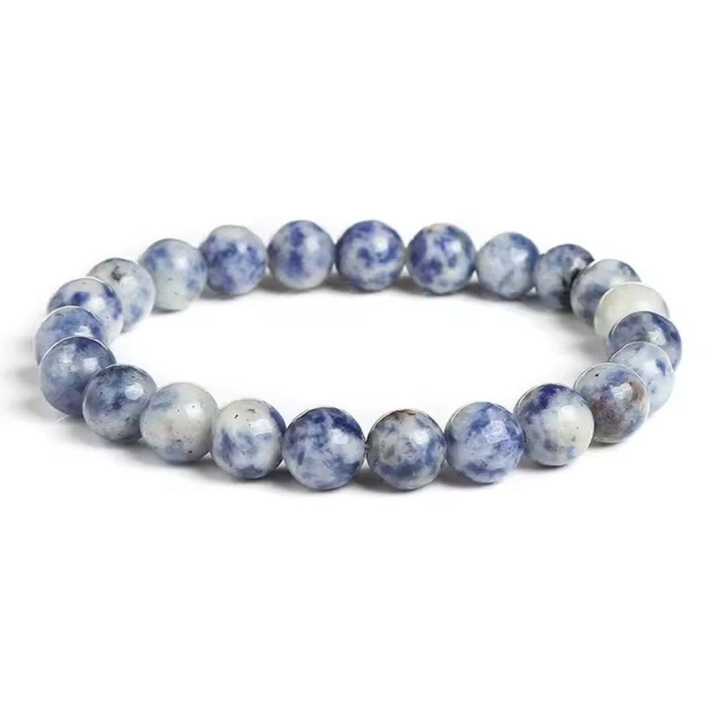 Pulsera de Sodalita Natural para Comunicación y Claridad Mental