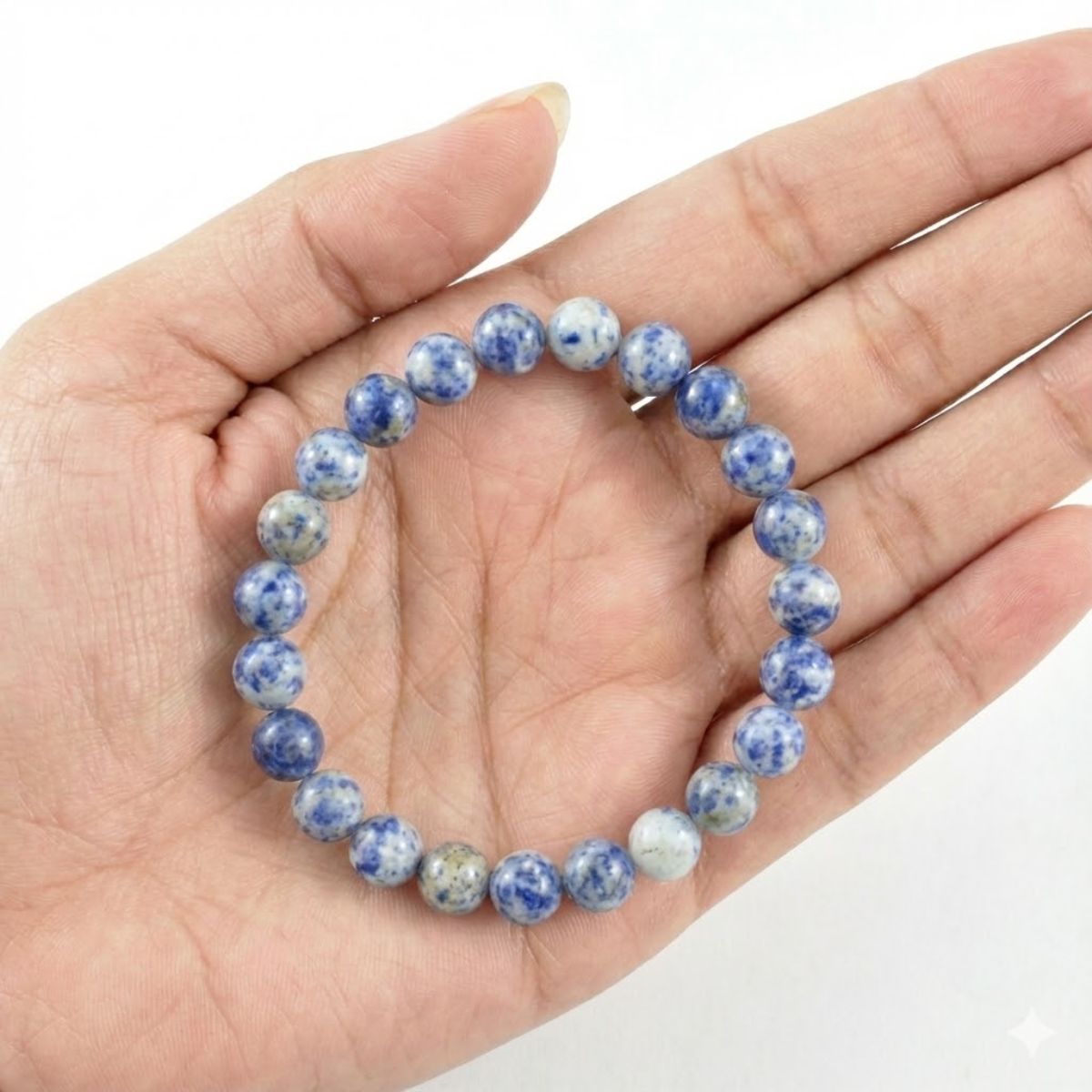 Pulsera de Sodalita Natural para Comunicación y Claridad Mental