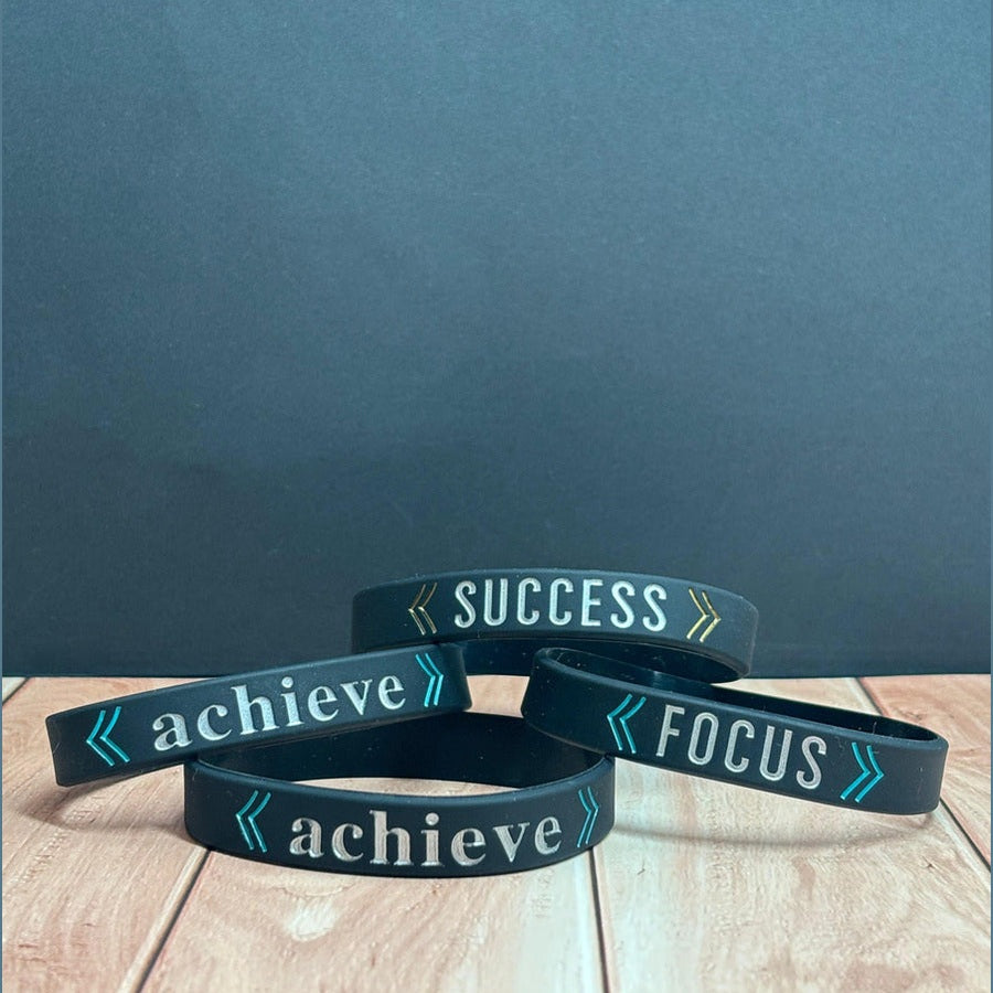 Set 3 Pulseras Motivación Éxito Ganancia