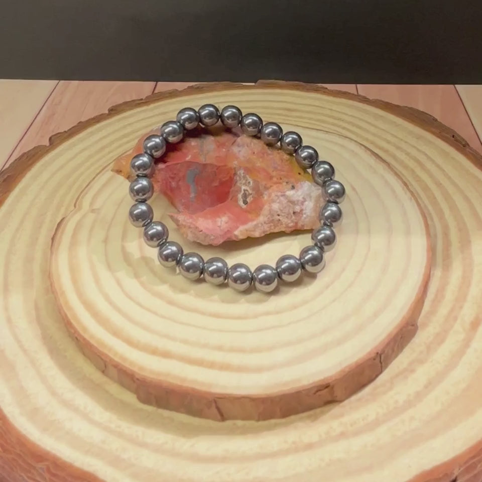 Pulsera de Hematita Original para Protección y Fuerza